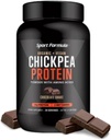 Deporte Fórmula Chickpea Protein Powder, Orgánica y Vegan Plant Based Protein, All Natural Protein Powder con Aminoácidos Esenciales, Chocolate Flavor, sólo 2 Carbs netos con 21 Grams Protein