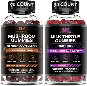 EFFECTIVE NUTRA Mushroom Gummies " Milk Thistle Gummies
