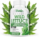 Parker Naturals Extracto de lechuga silvestre – Suplemento de sueño herbal 1200mg, 4:1 Concentrado, cápsulas veganas, calma incomodidad, 60 Servimientos, 120 Conde