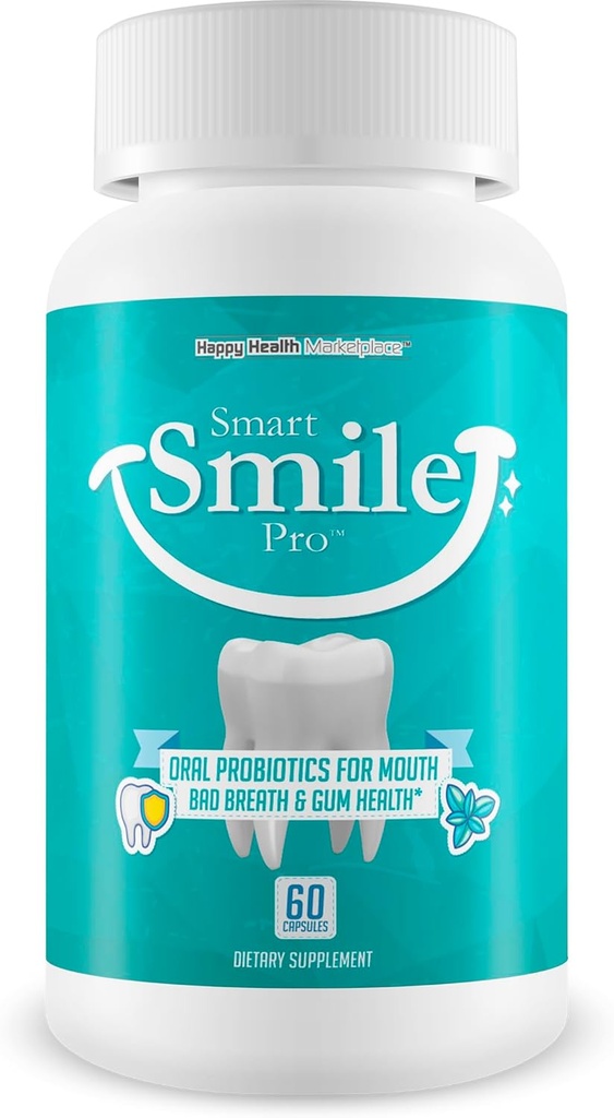 Smart Smile Pro - Nuestros mejores probióticos orales para dientes y gomas - Probióticos dentales orales - Probióticos para el suplemento de salud dental - Suplemento de dientes probióticos orales - Probióticos vitaminas suplementos