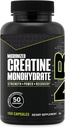 NutraBio Pure Micronized Creatine Monohydrate Capsules, Pilas Creatinas, soporta Bulk Muscle Energy, Recovery y Strength - Keto Friendly, Kosher, Creatine Suplemento Nutricional para Hombres y Mujeres