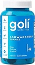 Goli Ashwagandha & Vitamin D Gummy - 60 Conde - Berry mixto, KSM-66, Vegan, Plantas, No GMO, Libre de gluten &amp; Gelatin Relájate. Restaurar. Relájate, Pack de 1