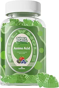 Pozo de ácidos esenciales enteros Suplemento Gummies – 9-en-1 EAA Gummies for Women &amp; Men, Energy &amp; Muscle Recovery Support – Suplemento de Aminoácidos, Berry mixto, 30 Servimientos
