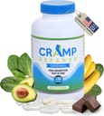 Cramp Defense® for Leg Cramps &amp; Muscle Cramps Relief (During The Day & at Night). Suplemento de magnesio hecho en EE.UU. 3-6 Mes de suministro por botella. Contiene Truemag® para Max Absorption. 1+ millones de soldados.