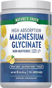 La verdad de la naturaleza Magnesium Glycinate Powder ← 6 oz Silencio Lemon Flavor Silencio High Absorption ← Vegan, Non-GMO, Gluten Free Supplement