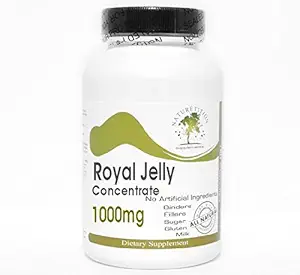 Royal Jelly Concentrate 1000mg ~ 200 Capsules - No Additives ~ Naturetition Suplementos