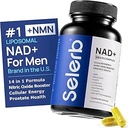 NAD+ Suplementos para Hombres - Nitric Oxide Prostate Health Suplementos para Hombres con Resveratrol, CoQ10, L Citrulline y Lycopene para Anti-Aging, Stamina &amp; Cellular Energy Support 60 cápsulas