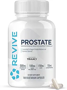 Revive MD Prostate Supplements for Men - Maintain Healthy Prostate-Specific Antigen (PSA) Levels, Estrogen Levels & Urinary Flow - Saw Palmetto & Beta Sitosterol for Prostate Health Support