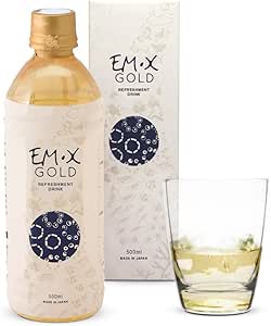 TeraGanix EM-X Prebiótico de oro, bebida anti envejecimiento, Dr. Formulado, bebida de salud de Gut Flora (50 Day Supply), suplemento de antioxidantes líquidos, equilibrio pH (500mL)