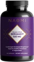 NAOMI Italian Citrus Bergamot 500mg Award-Winning Cardiologist Dvlpd to Support Healthy Cholesterol & Triglyceride Levels Ya en Normal Range, w/ 7 Key Polyphenols, Bergamot, VIT C, 30-Day Supply