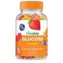 Gummies de Glucose Lifeable - Great Tasting Natural Flavor Gummy - Gluten Free GMO-Free Chewable - para adultos y niños - 90 Gummies