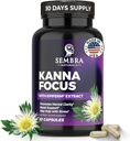 KANNAFOCUS - Natural Kanna Extract 50mg, Fermented Sceletium Tortuosum " Bioperine® - Focus, Mood " Mental Wellness Support - Herbal Nootropic for Daily Clarity & Energy - 30 Capsules