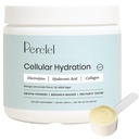 Pólvora de hidratación de Perelel, Suplemento de electrolito con ácido colágeno &amp; hialurónico, sabor de limón de mango, soy " Gluten libre, no GMO, no azúcar añadido, 28 piezas