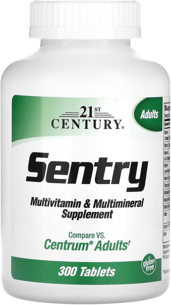 21st Century Vitaminas Sentry Multivitamin & Multimineral Tabs, 300 ct
