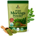 PRESERVE Pure Moringa Powder Retort Processed Oleifera Moringa Leaf Powder | Gluten-Free and Vegan | Perfect for Smothies, Drinks, Tea & Receips. Pure Super Green Food, 113g.