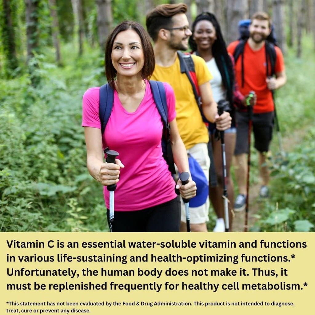 Vitamina 100% Natural C de Acerola Cherry con Lavitol DHQ Dihydroquercetin Plus 250 mg Citrus Bioflavonoides - Vitamina integral C, sin ácido ascórbico sintético y sin aditivos - 250 mg, 60 cápsulas