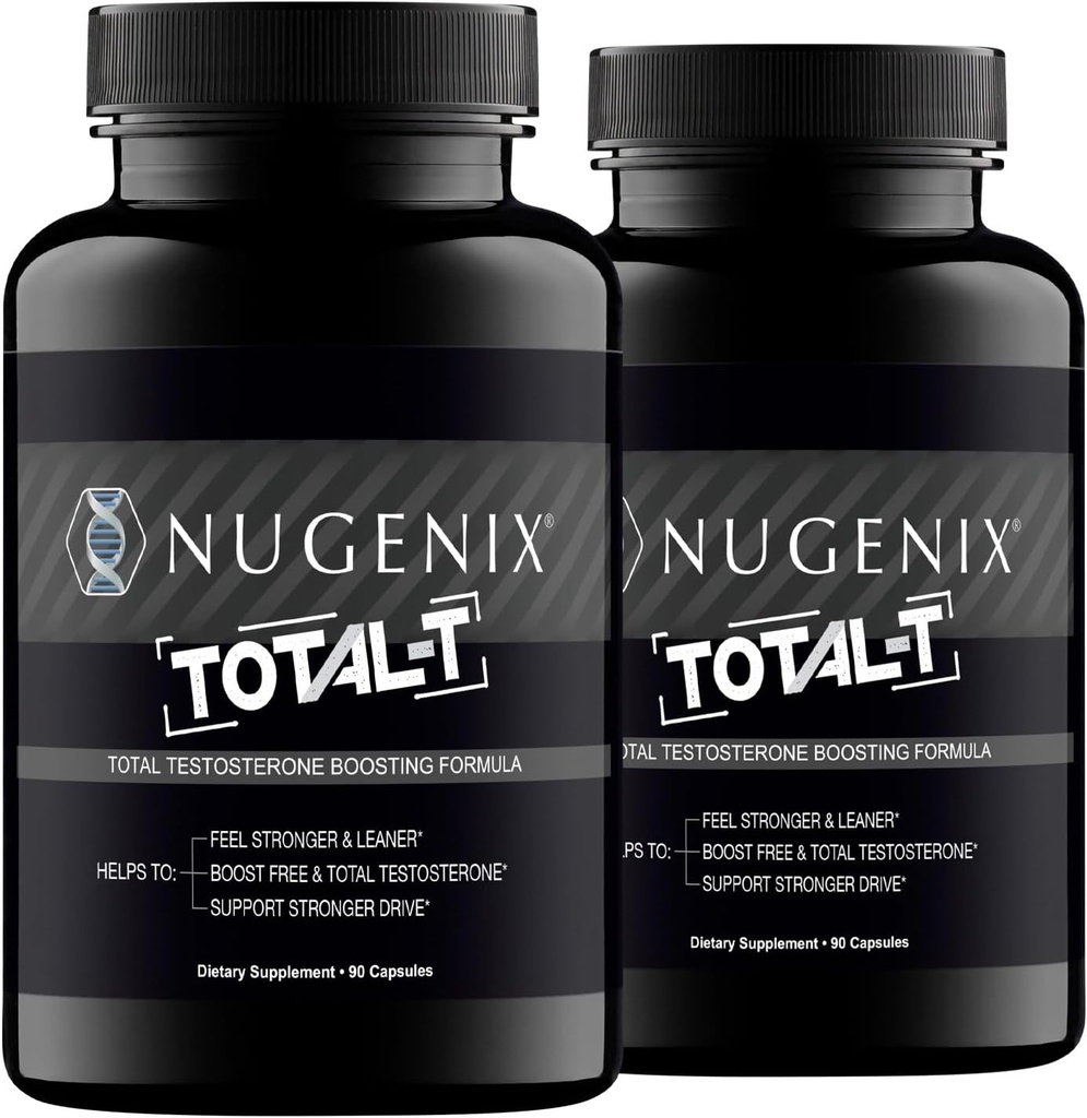 Nugenix Total-T, gratis y total de testosterona suplemento de booster para hombres, 180 cuenta