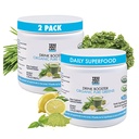 ¡Sí puedes! Booster de bebidas - Ecológicos Verdes Superalimentos Powder Drink Mix - 2 Pack con Alfalfa Grass, Wheatgrass, Kale, Barley Grass, Lemon Juice Powder - Rich in Antioxidants, Vitamins and Minerals.