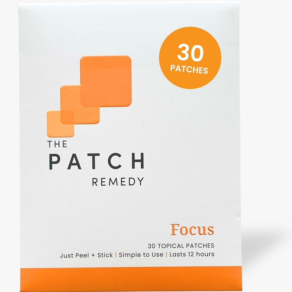 The Patch Remedy Focus Patch ¦ Ginkgo Biloba, Acetyl-L-Carnitine, Bacopa, Magnesium L-Threonate, Green Tea ← 30 Patches