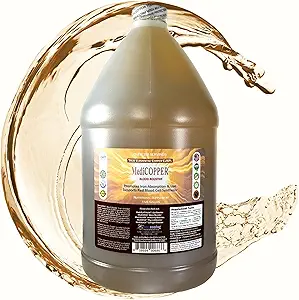 Verdadero Colloidal Copper Suplemento dietético - 1 US Gallon en Opaque BPA-Free