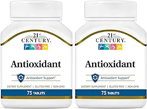 21th Century Ace Antioxidant Tablets, 75Count (Pack of 2)