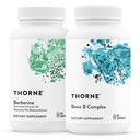 THORNE - Complejo B básico (60 cápsulas) & Berberine (60 cápsulas) Bundle - Apoya la salud del corazón, la función del sistema inmunitario " Brain Health - Gluten Free, Dairy Free