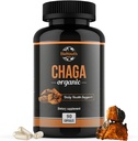 Chaga Capsules Suplemento Orgánico Silenciosos Apoyos Salud Inmunitaria " Vitality " Vida diaria Apoyo inmunitario Silencio Orgánica Chaga Mushroom Extracto tención 90 Capsules (1 Month Supply)