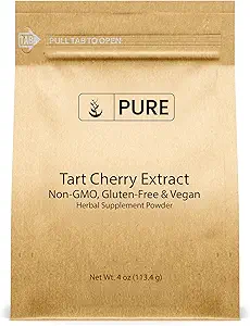 PURE ORIGINAL INGREDIENTES Extracto de cereza de tarta (1 lb) Non-GMO, Suplemento Herbal