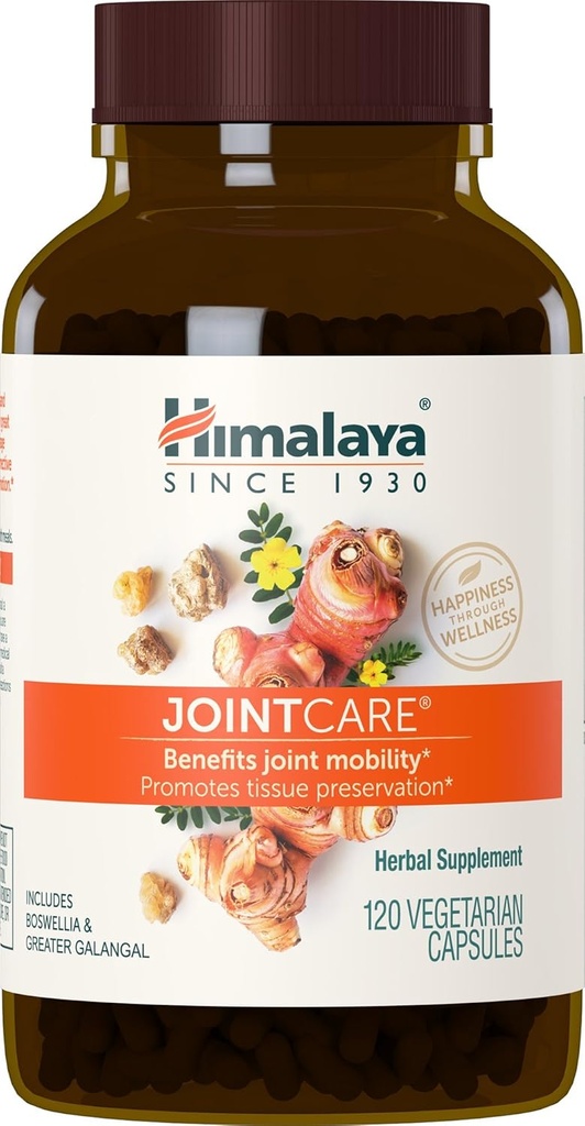 Himalaya JointCare con Boswellia, Suplemento Conjunto para Hombres y Mujeres, 1200 mg, 120 cápsulas, 1 mes de suministro
