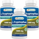 Mejores Naturales L-Tryptophan 1000 mg 60 Tabletas (60 Cuenta (Pack of 3))