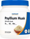 Nutricost Psyllium Whole Husk Powder (Flakes) 8.1oz - Gluten Free " Non-GMO
