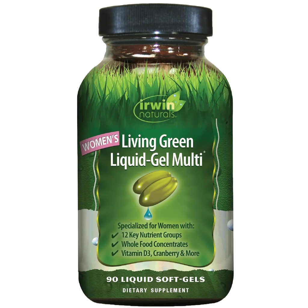 Irwin Naturals Living Green Liquid-Gel Multi for Women - 90 Liquid Soft-Gels