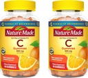 Vitamina C 500 mg por servicio, suplemento dietético para soporte inmunológico, 60 Gummies, 30 Day Supply (Pack of 2)