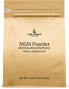 PURE ORIGINAL INGREDIENTES Methylsulfonylmethane (8 oz) MSM, Natural Sulfur, Dietary Supplement