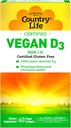 País Vida Vegan D3, 60 Cuenta
