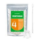 wananfu Tamaño 4 Empty Capsules Vegetariano (100 Conde) Agrupo con 2 cucharas de laboratorio, Limpiar las cápsulas de la píldora Fillable Tamaño 4 para hacer sus propios suplementos