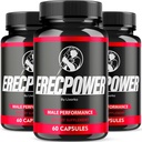 (3 Pack) Erecpower for Men Supplement Capsules, Erecpower Piills All Natural Ingredients, Erecpower Original Advanced Formula, Erecpower Vitamin Support, Ericpower Reviews, 180 cápsulas para 3 meses
