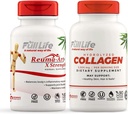 Full Life Reuma-Art X Strength and Hydrolyzed Collagen - Joint Support Supplement - Bovine Collagen Pills - Kosher, Gluten-Free - 90 Veggie Capsules Cada uno