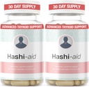 IBDassistTM Hashi Aid Thyroid Support for Women &amp; Hombres - Suplemento tiroideo para el hipotiroidismo de la enfermedad de Hashimoto* - con Ashwagandha, Selenium, Zinc, Vitaminas Esenciales &amp; Más - 30 cápsulas (2 Pack)