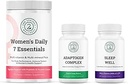 Women's Daily 7 Essentials, Adaptogen Complex &amp; Sleep Well Bundle