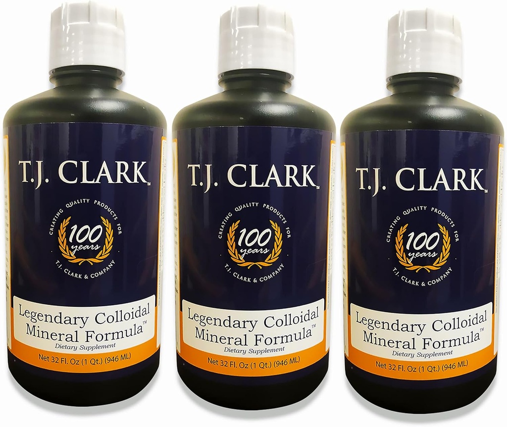T.J. Clark Legendary Colloidal Mineral Fórmula 32 fl. oz. (3 Pack) de T.J. Clark