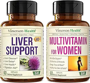 Detox &amp; Reparar el suplemento de carburante para adultos de más de 40 &amp; Multivitamina para mujeres