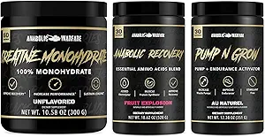 Creatine Monohydrate Advanced Creatine Formular, Pump N Grow Stimulant Free Pump " Activador de resistencia y recuperación anabólico Aminoácidos esenciales Blend