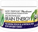 Host Defense MycoBotanicals Brain Energy* Powder - Brain &amp; Focus Support Supplement with Lion's Mane Mushroom - Suplemento dietético con Yerba Mate for Energy Support - 3.5 oz (33 Servings)*