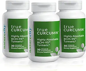 NatureCity True-Curcumin Turmeric Supplement ← Tumeric y Curcumin 500mg Curcuma Capsules Suplementos de vitamina Silencio Hasta el 700% Aumento de Absorción (90 Day Supply)