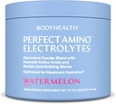 BodyHealth PerfectAmino Electrolytes Polvo No Azúcar, Keto Sugar Electrolitos de ayuno gratis Bebida Mix, Hidratación Polvo con Minerales Trace - Watermelon - 60 Servings