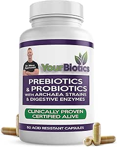 TusBiotics Prebióticos y Probióticos para Mujeres - Enzimas Digestivos con Probióticos y Prebióticos Resistente al Ácido - Mujeres y Hombres Probióticos para Gut Health Immune Apoyo > Digestión - 60 Cuenta