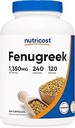 Nutricost Fenugreek Seed 1350mg, 240 cápsulas - Gluten Free, Non-GMO, 675mg Por cápsula