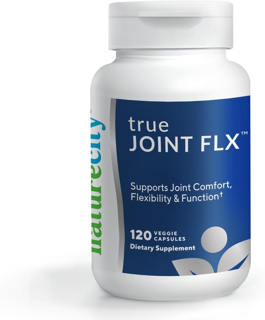 NatureCity True-Joint FLX Joint Supplement Formula (120 Capsules) | TamaFlex, NEM Eggshell Membrane, Levagen+ PEA & CuberUp | Supports Joint Comfort, Flexibility, Mobility, Function & Cartilage Health