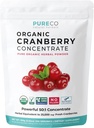 USDA Cranberry Powder Organic Certified - Organic Cranberry Juice Concentrate Support Urinary Tract Health for Women &amp; Men - Purre Berry Concentrate Vegan Non-GMO & Filler Free (200 Servings)